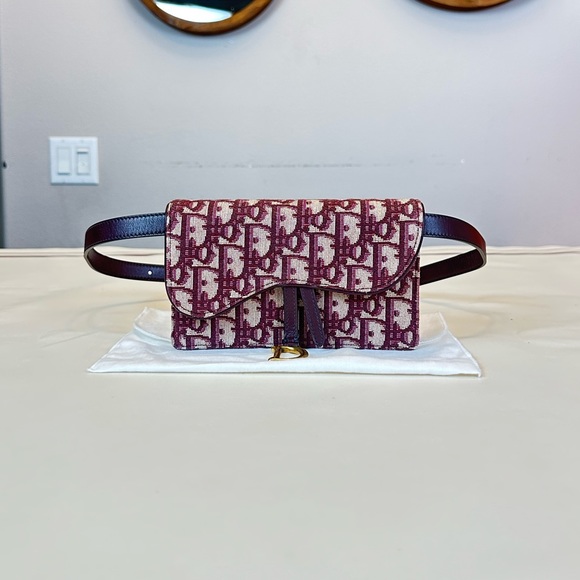 Dior Handbags - Dior Signature Logo Saddle Pouch Belt Bag